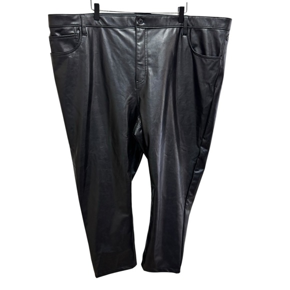 Abercrombie & Fitch The Skinny High Rise Faux Leather Pants Size 37 = Size 24 - Picture 2 of 12